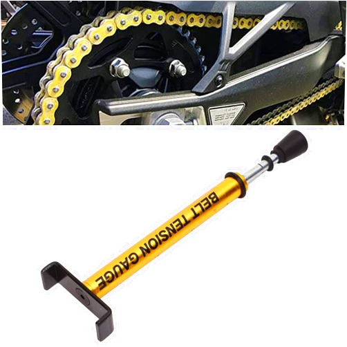 Plplaaoo Motorcycle Chain Tension Gauge,Belt Tension Gauge Tool,Belt Tension Gauge,10 Lb Motorcycle Belt Tension Gauge Metal Universal Motor Belt Replacement for Accurate Motorcycle Setting