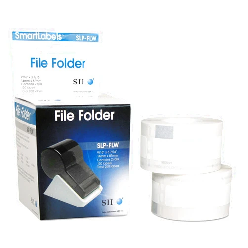 Seiko Instruments Seiko SLP-FLW Self-Adhesive File Folder Labels, 0.56