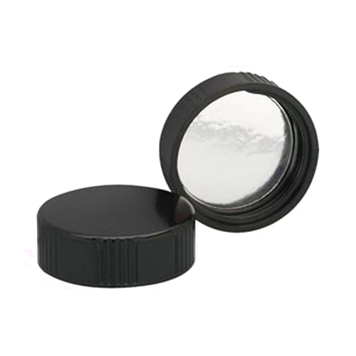 Generic Wheaton® 38-430 Black Phenolic Caps, Foil Liner, case/200