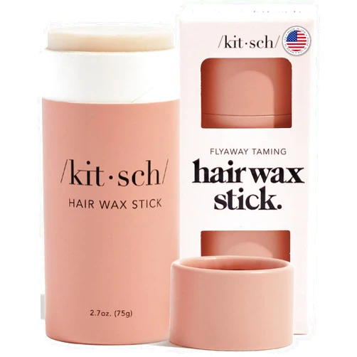 Kitsch Hair Wax Stick for Women & Men - No Residue Hair Finishing Stick for Flyaways, All Day Hold Styling Product for Smoothing Hair Strands, Hair Slick Back Stick, Anti-Frizz and Fly Away Hair Tamer