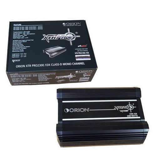 Orion XTR PRO 2300.1DX Amplifier Serie Class D-Mono Channel 2300 Watts RMS 1 Ohm W/X-Over, 100% Made in Korea car Audio amp