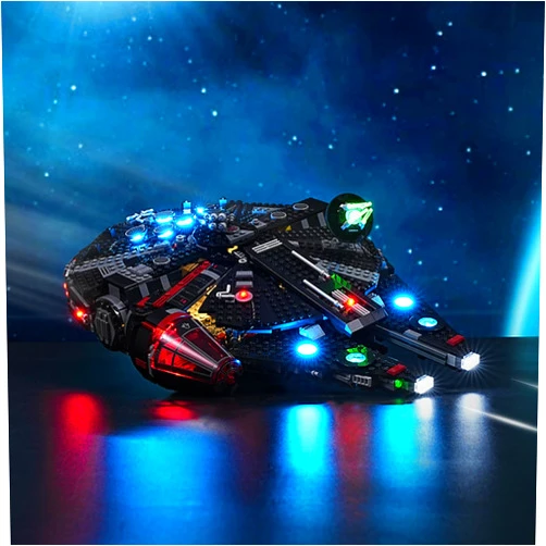 BRIKSMAX 2.0 Light Kit for Lego The Dark Falcon -Innovative Led Lighting Compatible with Lego Star Wars 75389 - Not Included Lego Set