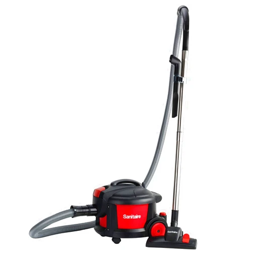 Sanitaire SC3700A Quiet Clean Canister Vacuum, Red/Black, 9.0 Amp, 11