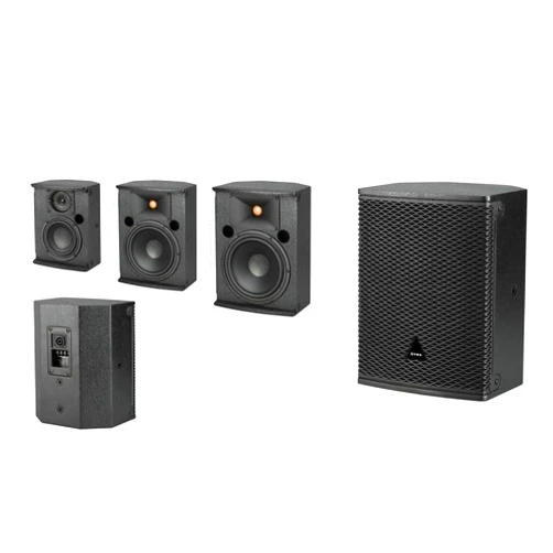 Generic iVTWO Professional Studio Monitor Speaker Plywood - 100W RMS with 5.25