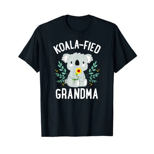 Mothers Day Stuff for Mom from Daughter or Son Koalafied Grandma Koala Bear Sunflower Floral Mothers Day T-Shirt