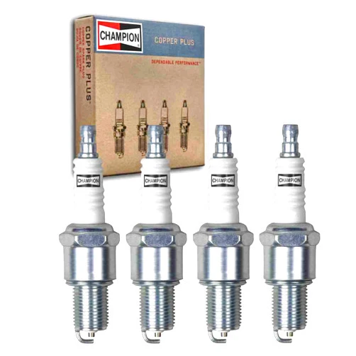 Sixity Auto 4 pc Champion Copper Plus Spark Plugs compatible with Lada Niva 1.6L L4 1984-1993