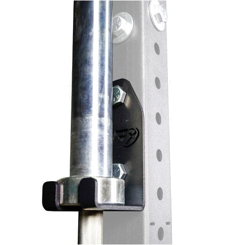 PRx Performance Squat Rack Mounted Olympic Barbell Storage Hanging USA Made Steel Single Bar Holder for 3x3 Uprights with 5/8