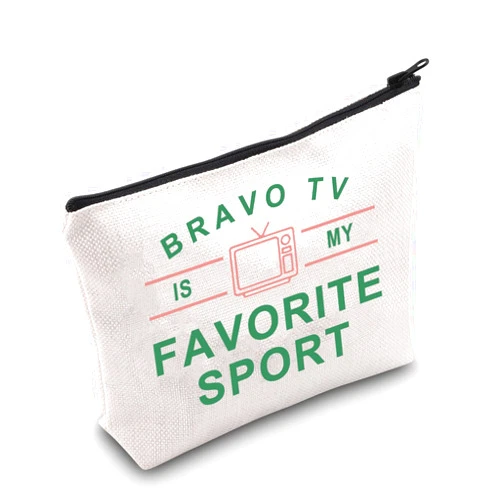 G2TUP Bravo TV Show Makeup Bag Bravo Fan Gift Bravo TV Is My Favorite Sport Reality TV Show Gifts (Favorite Sport)