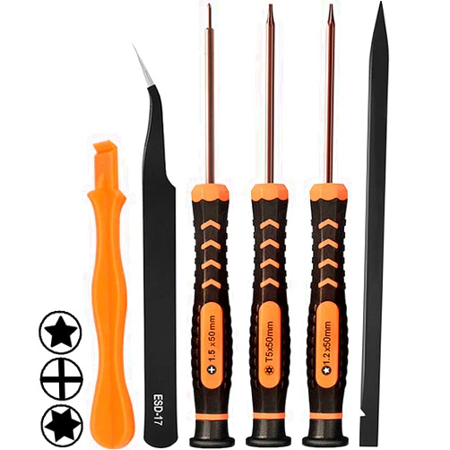 TECKMAN Repair Tool Kit for MacBook, TECKMAN Macbook Screwdriver Set with P5 Pentalobe Screwdriver,T5 Torx and Ph000 Phillips Screwdrivers for MacBook Air & Pro with Retina