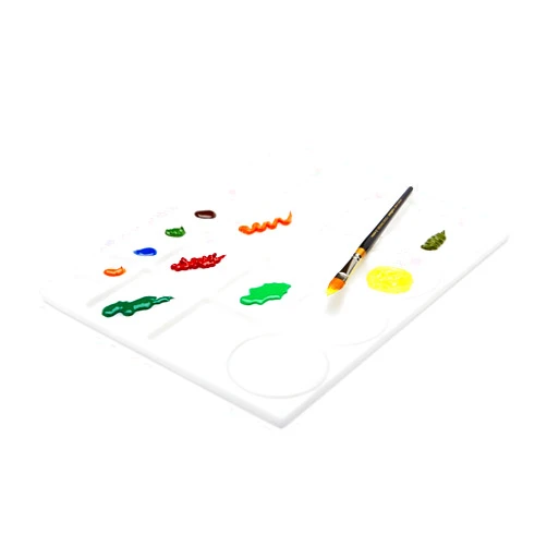 KINGART® Large Artist Tray Plastic Palette for Oil, Watercolor & Acrylic, 20-Well, 13x10”