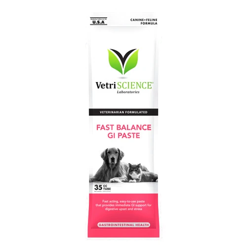 VetriScience Fast Balance GI Paste for Dogs and Cats, 35cc - Gastro Intestinal Support for Gut Health and Food Sensitivites