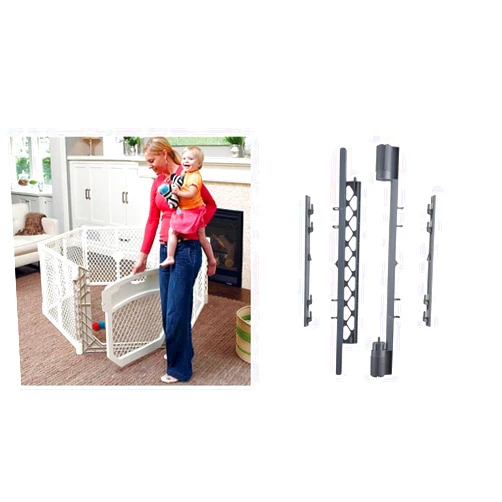 Toddleroo by North States Superyard Ultimate 6 Panel Play Yard with Wall Mount Kit, Made in USA