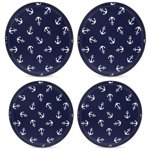 Shimoshe rOcean Anchor Spare Tire Cover 4 Pack, Sun Dustproof Wheel Protectors, Weatherproof Wheel Covers Fit for Trailers, RV, SUV, Off-Road Vehicle, Camper, Trucks (14 Inch)（Ancho）