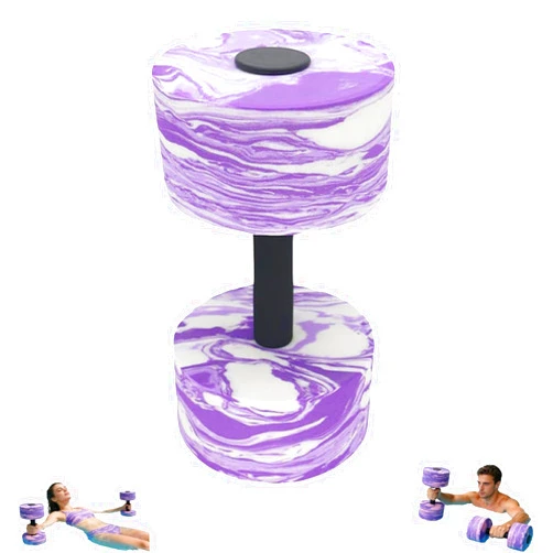 Generic Aquatic Exercise Dumbbells,Water Aqua Fitness Barbells Hand Bar Exercises Equipment,Water Aerobic Exercise Foam Dumbbell for Weight Loss, Pool Fitness, Water Exercise