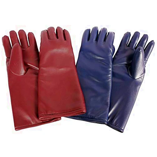 Colortrieve Hand X-Ray Protection Gloves (Vinyl) - Regular Lead, Pair, Lead, Burgundy, 15