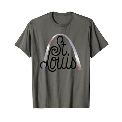 Peter2art Urlaub Ferien Andenken Reise Souvenir Saint Louis Missouri Souvenir Gateway Arch USA Gift T-Shirt