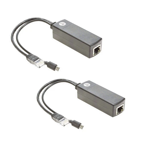 UCTRONICS for Raspberry Pi PoE Splitter 5V [2-Pack] - Active PoE to Micro USB Adapter, IEEE 802.3af Compliant, for Tablets, Dropcam and Raspberry Pi 2/3, and More