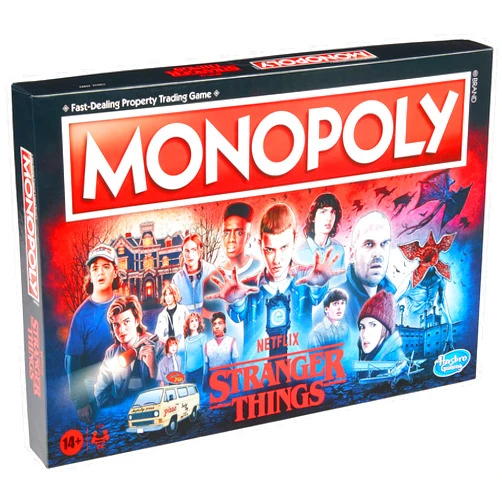 Hasbro Monopoly: Netflix Stranger Things Edition Board Game for Adults and Teens Ages 14+, Game for 2-6 Players, Inspired by Stranger Things Season 4, Multicolor
