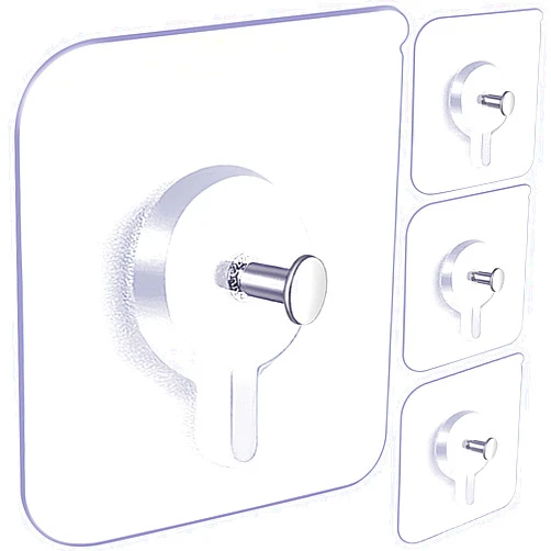 YOGEERNIC Adhesive Hooks for Wall(13lb Max), Wall Hangers Without Nails for Photos Frames, Utility Waterproof and Oil Resistant Hooks for Decorations and Bathroom Kitchen Racks (18)