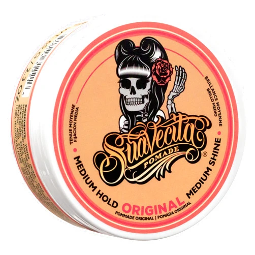 Suavecito Suavecita Pomade for Women 2.3 oz Can - Medium Hold, High Shine, Water Based, Wax Like Flake Free - All Day Hair Free Gel Hairstyles Easy to Wash Off
