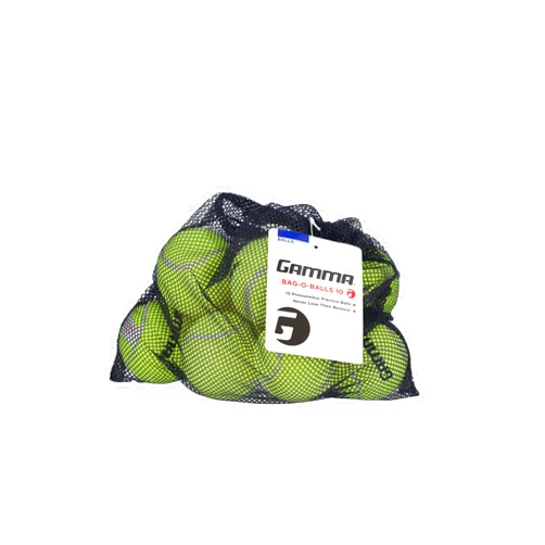 Gamma Pressureless Tennis Ball Bags, 10, 12, 18, 20 Pack Sizes, Tennis Lessons & Practice, Longer Durability & More Bounce, Colored Tennis Balls, Training, Coaching. Indoor & Outdoor Balls