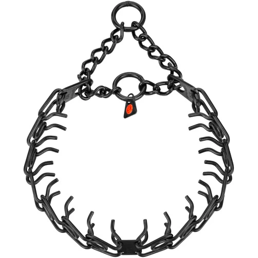 Herm Sprenger Herm. Sprenger Ultra-Plus Prong Dog Training Collar, Anti Pull Training Pinch Collar, Stainless Steel Black (3.0 mm x 17