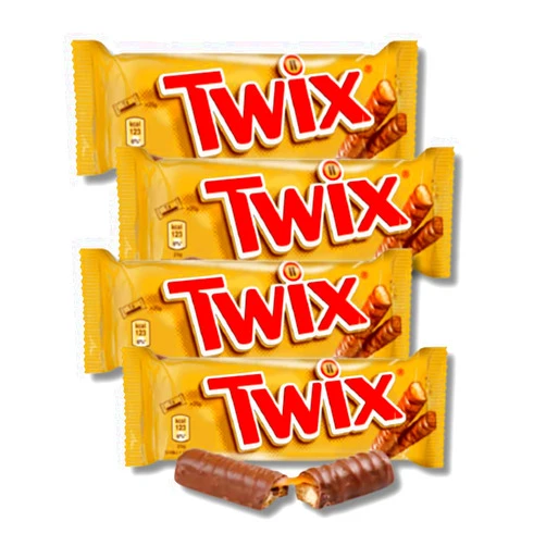 LYZA'S SWEETS & TREATS Classic Full Size Candy Bars By Lyza's Sweets & Treats (Pack of 4, Twix)