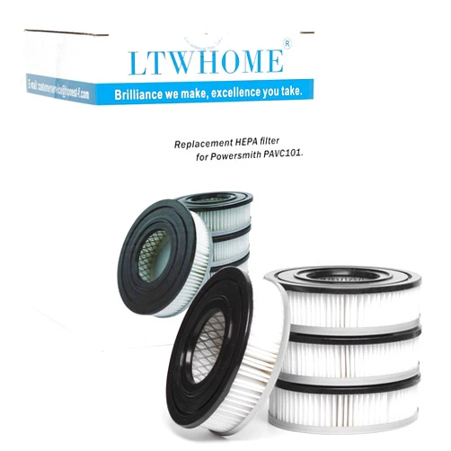 LTWHOME Replacement Ash Vacuum Motor Filter Fit for Powersmith PAVC101(Pack of 4)