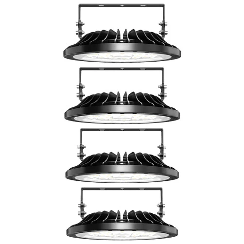 Chunnuan 100W UFO LED High Bay Light 10000lm Commercial Lighting 6000K Cold White Lamp - IP54 Warehouse Lights- Shop Lights Industrial for Garage Factory Workshop Gym (100W-4pcs)