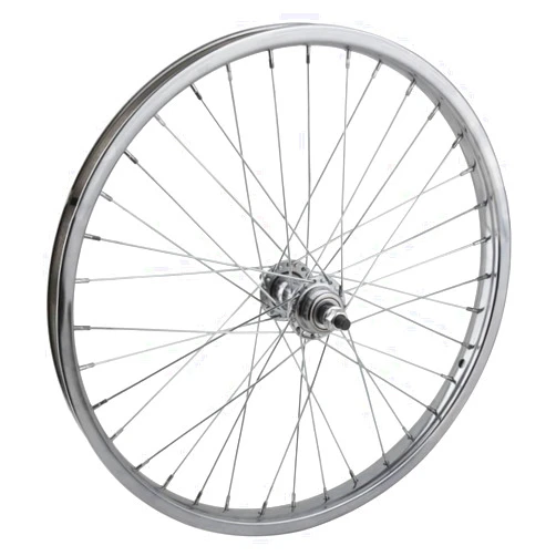 WheelMaster Wheel Master Rear Bicycle Wheel 20 x 1.75, 36H, Steel, Bolt On, Chrome, BMX 1spd Freewheel