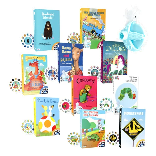 Moonlite Storytime Mini Projector with 10 Classic Storytime Stories, A Magical Way to Read Together, Digital Storybooks, Fun Sound Effects, Learning Gifts for Kids Ages 1 and Up
