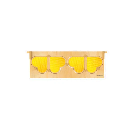 Kozahive Heart frame - Langstroth medium 2/3 for honeycomb hearts