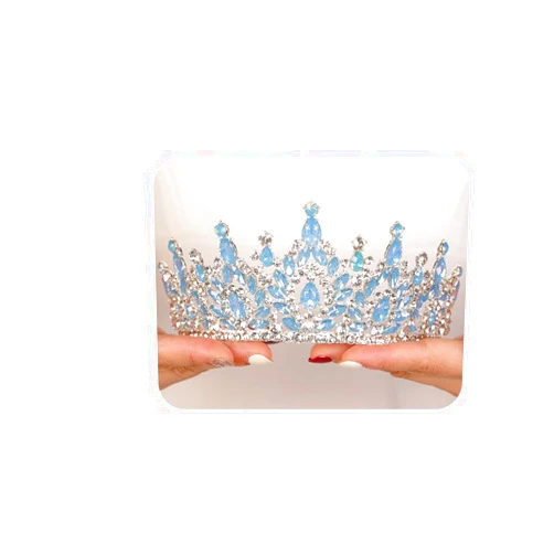 JWICOS Crystal Crowns and Tiaras Headband for Women Princess Wedding Tiara for Birthday Party Prom Bridal Tiara Crown for Halloween Costume