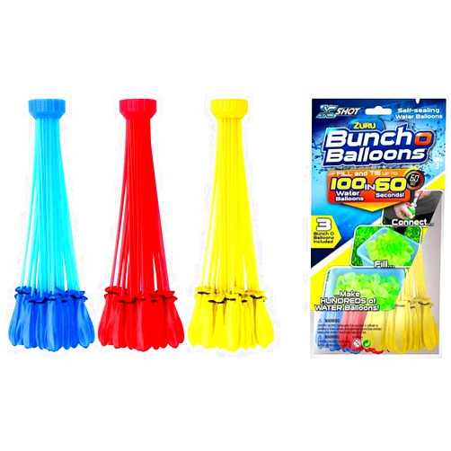 ZURU Self Sealing Water Balloons 100 pcs Assorted Colors