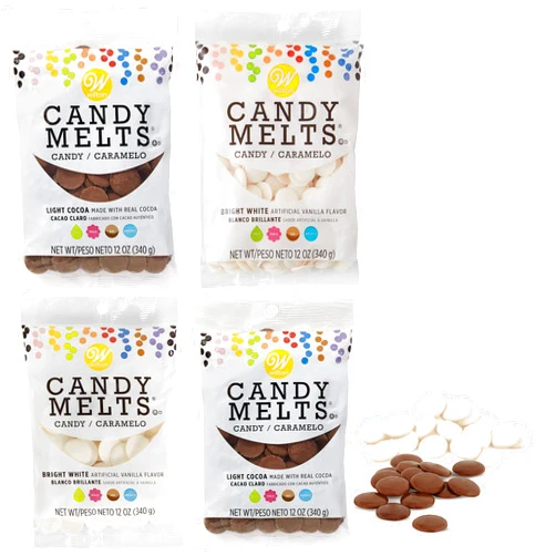 Wilton Light Cocoa and Bright White Candy Melts® Candy Making Set, 4-Piece