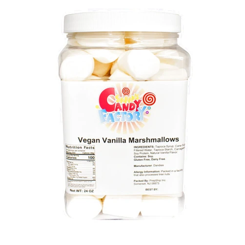 Sarah's Candy Factory Vegan Jumbo Campfire Vanilla Marshmallow (24 Oz in Jar)
