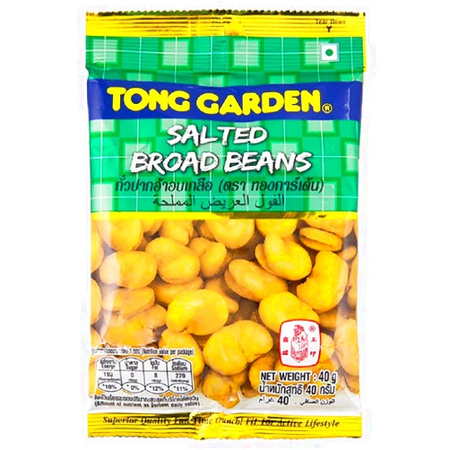 Tong Garden TONG GRADEN BRAND, Salted Broad Beans, Crispy baked beans 40g X 6 Packs