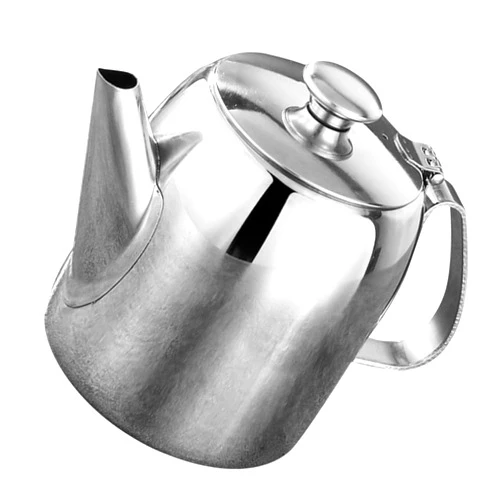 Cabilock Stainless Steel Tea Pot for Coffee Large 70 Oz Capacity Modern Design Fine Kettle Spout Versatile for Tea Hot Chocolate