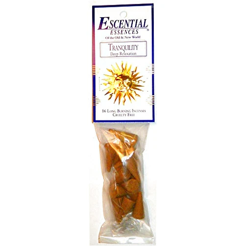 Escential Essences Cones Tranquility - Escential Essences Cone Incense - 16 Cone Package
