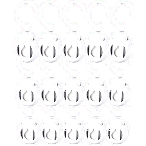 AromaHouse Aromapod Natural Airflow Personal Essential Oil Diffuser with 15 Aromapods & 30 Unscented Refill Pads for Bedroom - Bathroom - Kitchen - Home - Office - Travel (White)