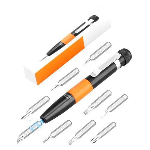 NOVOARD Pocket Screwdriver, Novoard 9-in-1 Precision Mini Pen Screwdriver Set, Magnetic Small Screw Driver Kit with Tiny Phillips & Flathead Screwdriver for Glasses, Jewelers, Toy, Electronics Repair