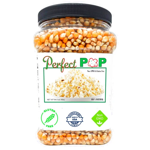 Concession Essentials Premium Gourmet Yellow Popcorn Kernels - 4lbs