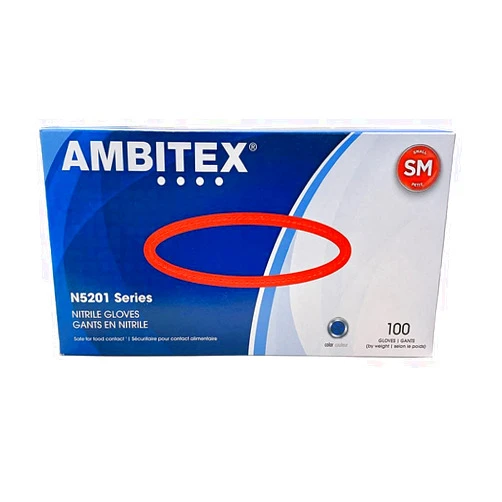 Cardinal Health Ambitex Nitrile Gloves Powder Free, Small, 100 / CT