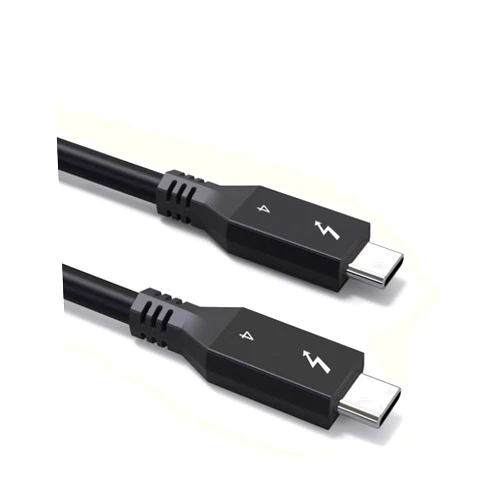 Foboiu USB C Thunderbolt 4 Cable 2ft (0.6 meter) 2 Pack, Supports 8K Display/40Gbps Data Transfer/240W Charging,Compatible with USB4, Thunderbolt 3 Cable and USB-C Black