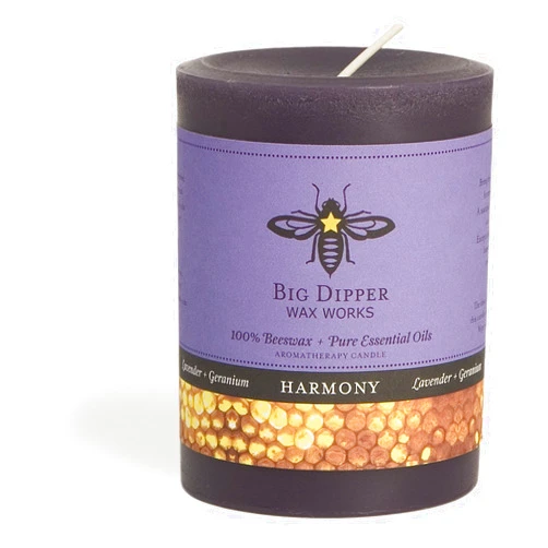 BIG DIPPER WAX WORKS Harmony Pillar Candle 3x4, 1 EA