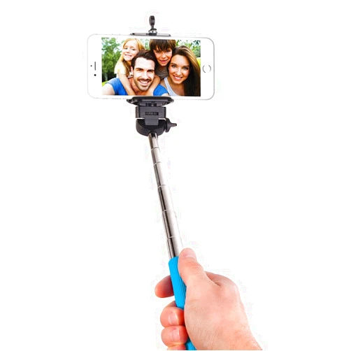 Asstd National Brand Smart Gear Extendable Monopod Selfie Stick, Blue