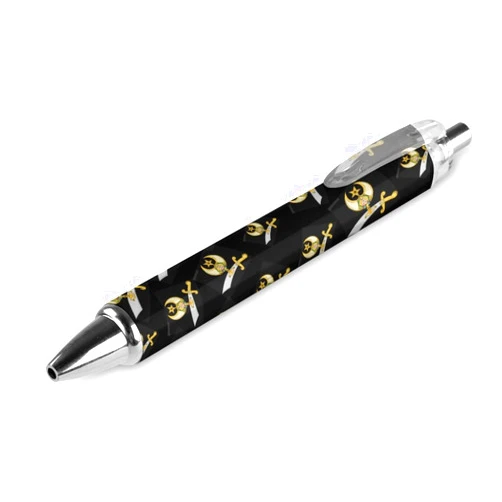 Zenladen0010 Shriner Logo Retractable Roller Ballpoint Pens Blue Ink Smooth Writing 0.5mm Pack of 1/2/4 1 PCS