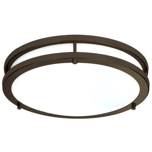 Light Blue USA LB72172 LED Flush Mount Ceiling Light, 10-Inch Modern, Dimmable, Round Light Fixture, Oil Rubbed Bronze Finish, 4000K Cool White, 17W, 1350 Lumens, ETL & DLC Listed, Energy Star, Indoors, Hallway, Kid