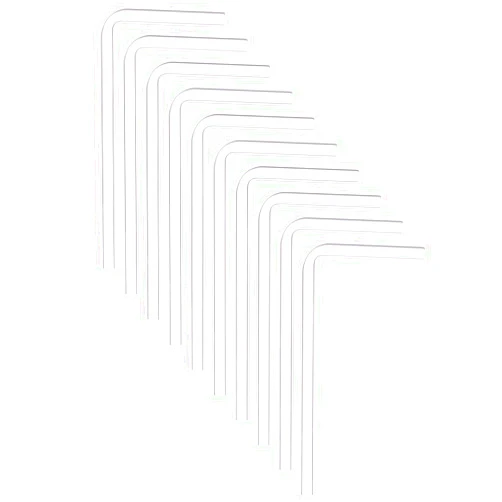 BENECREAT 10 Pack 4.3x2 inch 90 Degree Glass Delivery Tube (Hole: 4mm), Curved Bent Tube Stem L Shape Air Drying Tubing, 7mm Thick