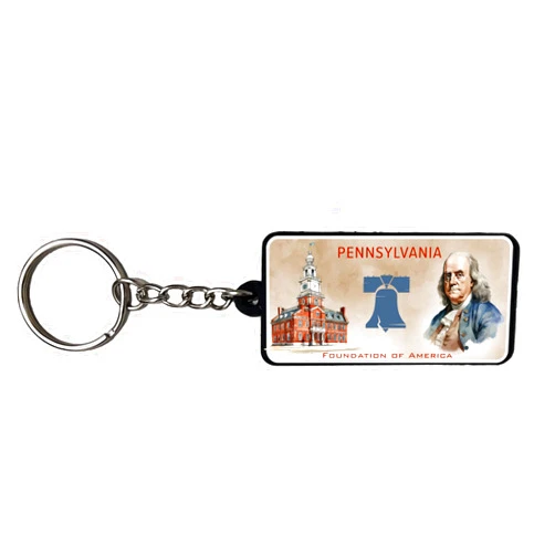 AMERICANPHOENIX Beautiful & Unique Keychains - USA Souvenir, Collectible Design,Flexible Silicone, Keyring Lanyard Accessory